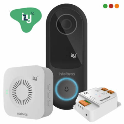 Smart Home | Videoporteo SMART Wifi | IVW 3000+ IZY / Rele y Campana | Intelbras