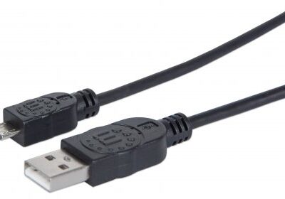Cable USB 2.0 a MicroB macho/macho 1.0 mts Manhattan