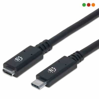 Cable USB C macho/HEMBRA - EXTENSION / 50cm / USB 3.2 - Manhattan