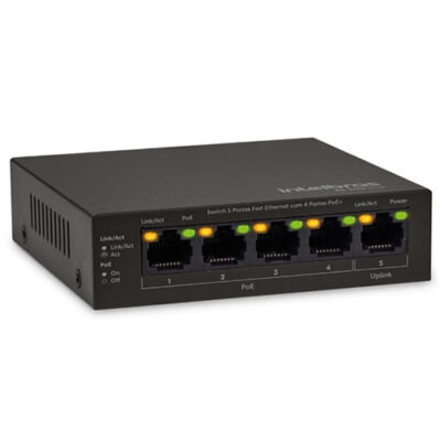 PoE Switch  5p 10/100 | 4p | SF 500 PoE | Intelbras
