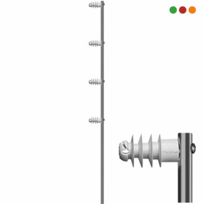 Cerca Electrica | Asta de Aluminio Estrella | C/4 Aisladores | INTELBRAS