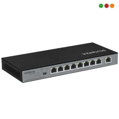 PoE Switch  9p 10/100 | 8 x PoE | SF 900 PoE | Intelbras