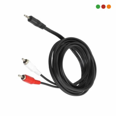 Cable Audio 2 RCA M/1 Plug M 4,5 mts | Anbyte