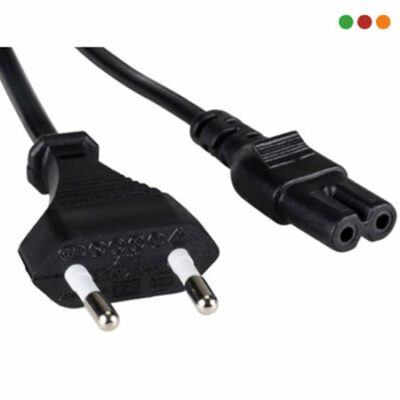Cable Alim. Tipo 8 (C7) a 2 en Linea | 1,5 Mts. 0,75mm | Anbyte