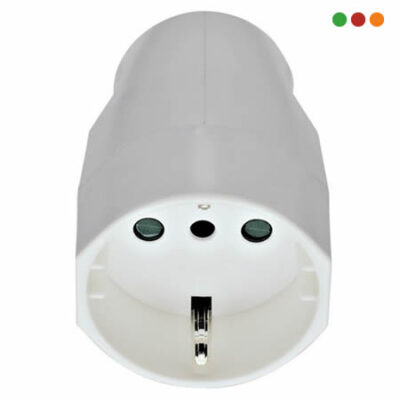 Electricidad | Ficha Hembra Schuko Con tierra 16 Amp - BLANCA | VIVION