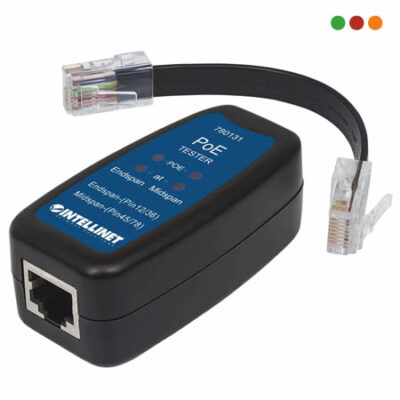 Herramientas | TESTER PoE+ | Detecta IEEE802.3af e IEEE802.3at | INTELLINET
