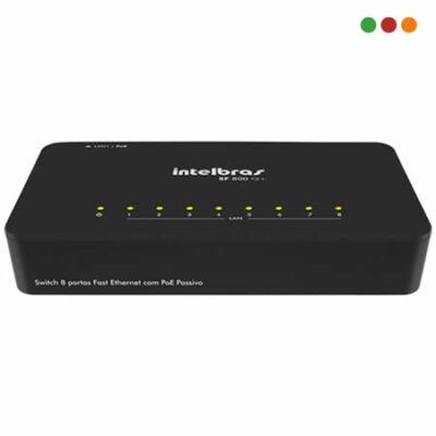 Switch  8p 10/100 | SF 800 Q+ / Alim: 12-24 V / 0,5 A | Intelbras