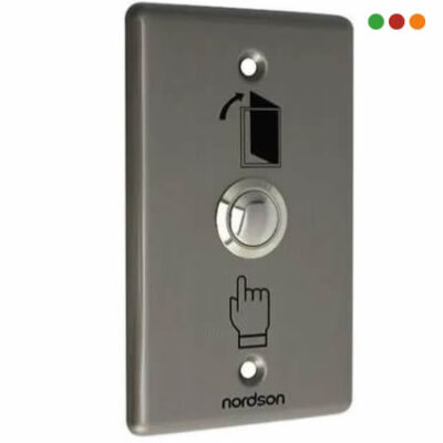 Porteria | Pulsador / Boton de salida metalico NO/NC/COM - Nordson
