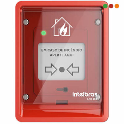 INCENDIO - Direccionable Pulsador Manual AME 566 / UV / IP66 - INTELBRAS