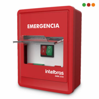 INCENDIO - Accionador Manual de BOMBA | AMB 3202 | 2 BOTONES - INTELBRAS