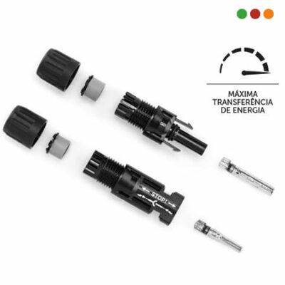 SOLAR - Conector P/Cable MC4 Par FM/MC 1Via 1,5kV 45A - INTELBRAS