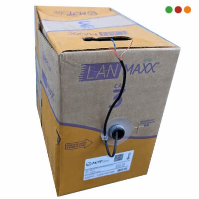 Cable UTP Cat 3 / 2 PARES - EXTERIOR / Negro / 100%  / 500 Mts | MPT Cable