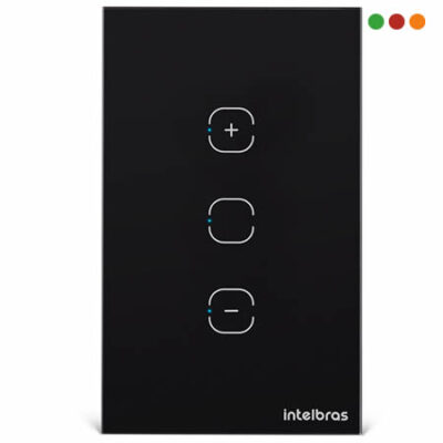 Smart Home | Llave de Luz TOUCH DIMMER Wifi | EWS 1101 IZY | NEGRA - INTELBRAS