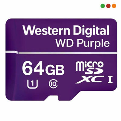 Memoria MicroSD WD Purple 64 GB SDHC
