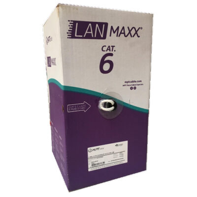 Cable UTP Cat 6 EXTERIOR / Blanco / 100% cobre / 305mts - CMX | MPT Cable