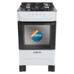 Cocina Supergas 4 Hornallas Blanca, Mesada de Vidrio y Termocupla – CENXV27543W – Enxuta