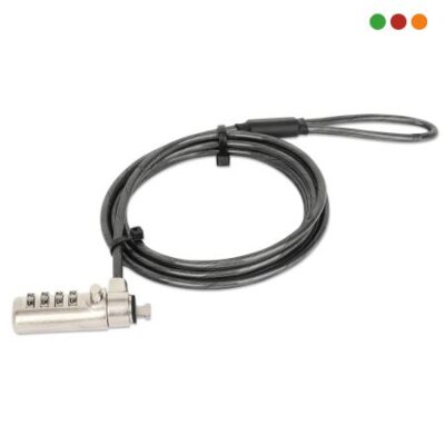 Candado de seguridad Nano para laptop, con combinación | Manhattan