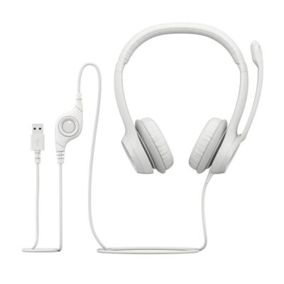 Audifono Logitech USB H390 c/microfono blanco