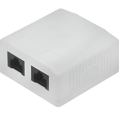 Caja de pared NRG+ RJ-45 2 puertos CAT6