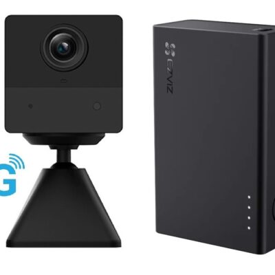 Camara 4G Ezviz CB2 2K 3MP negra con PowerBank