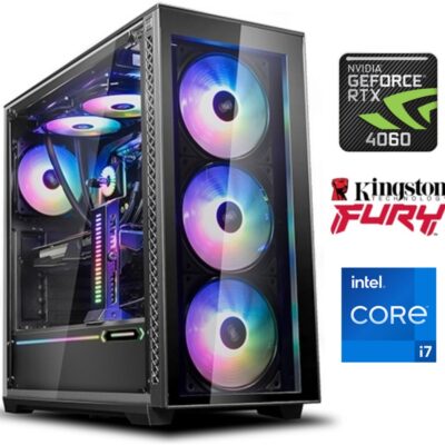 Equipo Gamer Core i7 14700F, 32GB, 1TB NVMe, RTX 4060 8GB