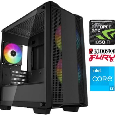 Equipo Gamer Core i3 12100F, 16GB, SSD 480 GB, GTX1050Ti 4GB
