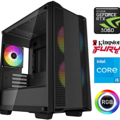 Equipo Gamer Core i5 12600KF, 16GB, 1TB NVMe, RTX 3060 12GB