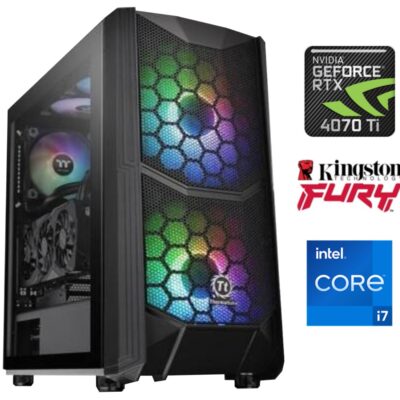 Equipo Gamer Core i7 14700KF, 16GB, 1TB NVMe, RTX 4070Ti Super 16GB