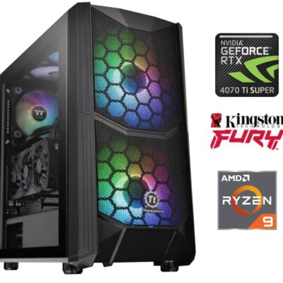 Equipo Gamer Ryzen 9 7900X, 32GB, 1TB NVMe, RTX 5070Ti Super 16GB