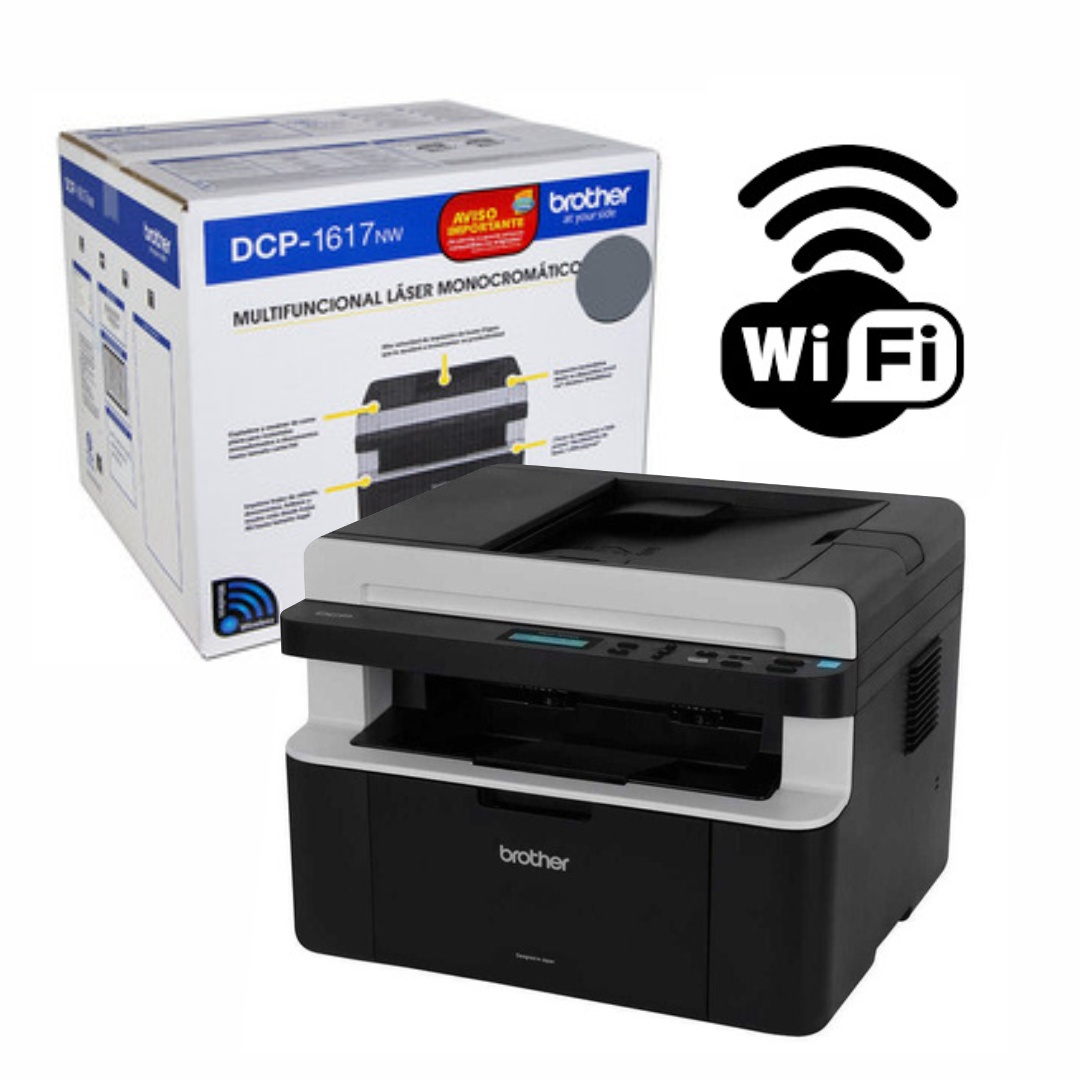 Impresora Brother Multifuncion Laser Wi-fi DCP-1617NW - 4KBZAS