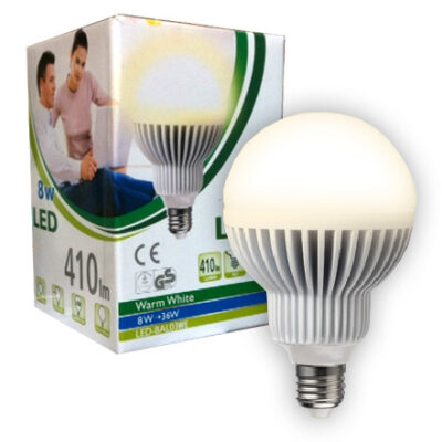 Lampara LED tipo bombita 8w 220v calida