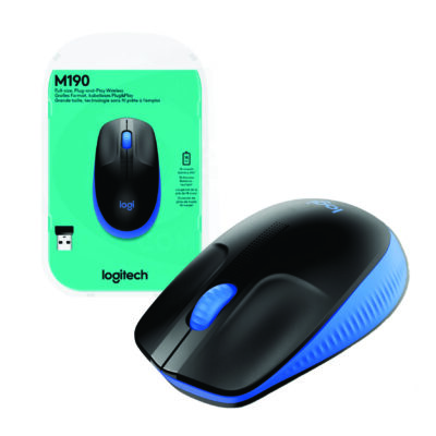 Mouse Logitech M190 inalámbrico azul