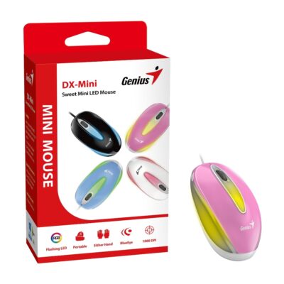 Mouse Genius DX-mini LED rosa RGB