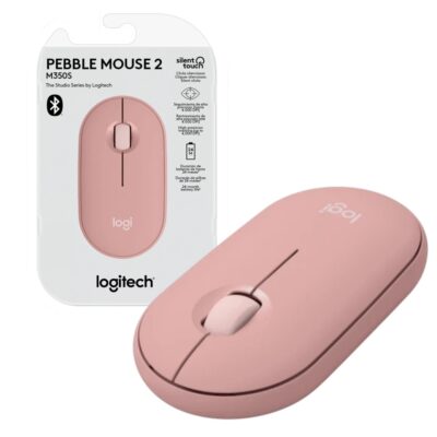 Mouse Logitech M350S Pebble 2 bluetooth rosa