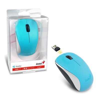 Mouse Genius NX-7000 inalámbrico celeste