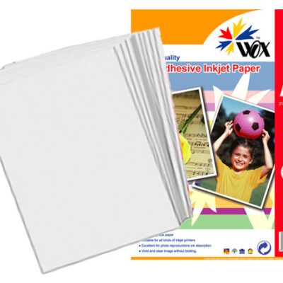 Papel wox inkjet alta resolución a4 - autoadhesivo 130grs. X 50 uds.