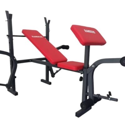 Banco de pecho Randers con soporte para barra y scott