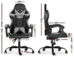 Silla Gamer Lumax ROM negro/gris