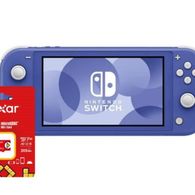 Consola Nintendo Switch lite azul + micro SD 256 GB