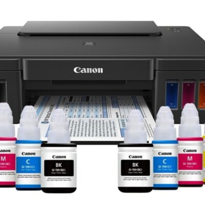 Impresora Canon Pixma G-1110 + Botellas de recarga extra
