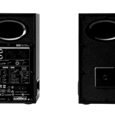 Parlantes amplificadores Edifier MR5 de estudio negros bluetooth