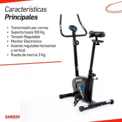 Bicicleta Randers fija vertical magnetica