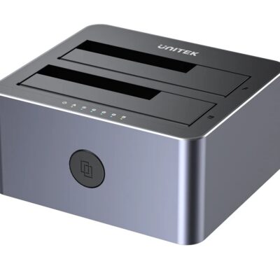 Dock Station Unitek doble bahía para Discos 2.5" y 3.5" SATA III