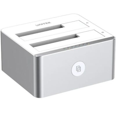 Dock Station Unitek doble bahía para Discos 2.5" y 3.5" SATA 6