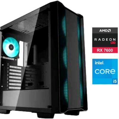 Equipo Gamer Core i5 12400F, 16GB, 500GB, RX9060XT 8GB OC