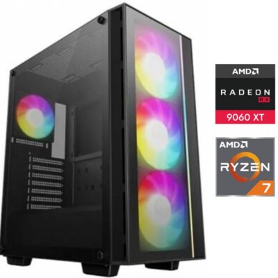 Equipo Gamer Ryzen 7 7700X, 16GB, 1TB NVMe, RX9060XT 16GB
