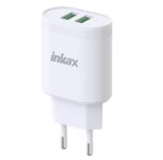 Cargador Inkax 2X USB-A 12W 2.4A blanco