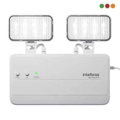 Luz de Emergencia |  1200 Lum.| 250m2 | BLA 1202 IP65 Homologada - INTELBRAS