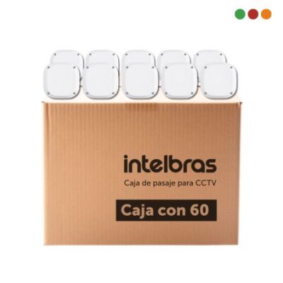 Herramientas | Caja 12,5 x 12,3 x 6 cm | Pack x 60 | BLAN VBOX 1100 E Intelbras