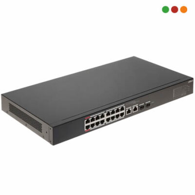 Switch PoE 18p  16 x PoE 10/100 | 2 x Gi | 2 SFP / CS4218-16ET-240 CLOUD - DAHUA